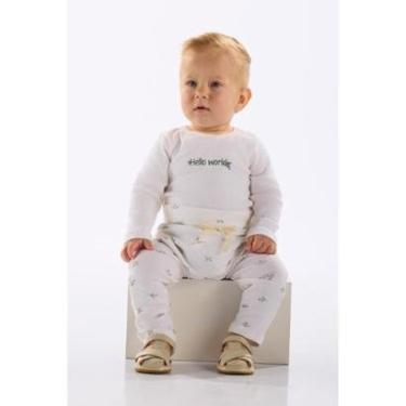Imagem de Conjunto Body e Calça Unissex Bebê Up Baby-Unissex