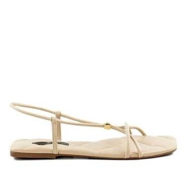 Imagem de Sandália Rasteira Feminina Dumond 4119001 Natural-Feminino