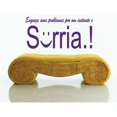 Imagem de Adesivos Decorativos Frase Sorria Decoração De Escritório