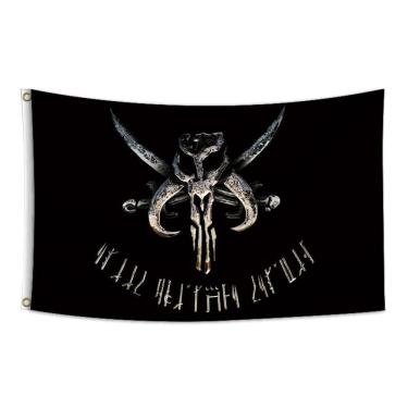Imagem de Tapeçaria para pendurar na parede Bounty Hunter Skull Gothic 100x150cm