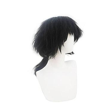 Imagem de Peruca de cosplay Tomiokas Giyuus de cabelo sintético para Halloween -