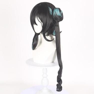 Imagem de Peruca de cosplay Honkais Stars Rails Ruans Meis 70cm sintética - yiwe