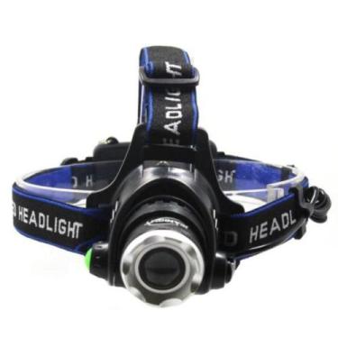 Imagem de Lanterna De Cabeca Led Cree Com Zoom Em Aluminio Regulavel Com SOS Rec