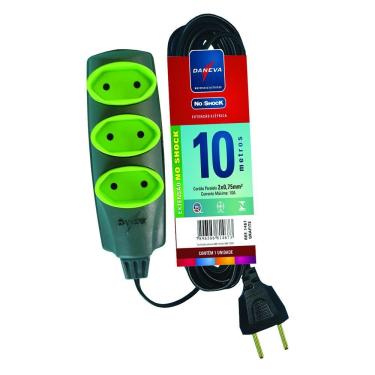 Imagem de Extensao Daneva No Shock Pl 10m Grafite 2 X 0,75mm