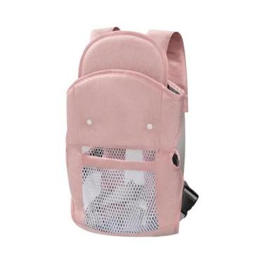 Imagem de Mochila Canguru Ergonômica 4 Em 1 Para Bebês Recém-Nascidos Com Cinto 