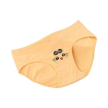 Imagem de Calcinhas De Algodão Ajustáveis De Cintura Alta Para Gestantes, Kit Co