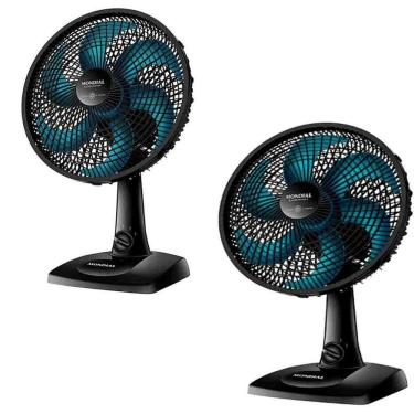 Imagem de Kit 2 Ventilador De Mesa Mondial Super Power Vsp30 Azul Petroléo 220V