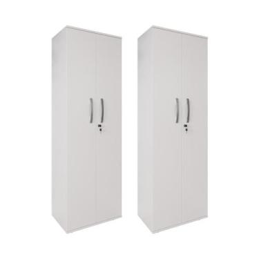 Imagem de Kit 2 Armário Organizador Multiuso Kiev Lavanderia 2 Portas - Loja Doc