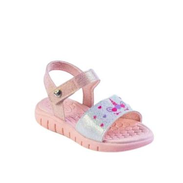 Imagem de Kidy Sandália Toys Rosa Branco Aventura e Conforto Infantil, Rosa, Bra