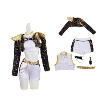 Imagem de Fantasia De Cosplay Para Meninas KPop Demon Hunters Rumi Zoey Mira, Co