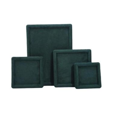 Imagem de Bandeja De Exibição De Joias Em Veludo Dourado, Organizador Luxuoso Pa