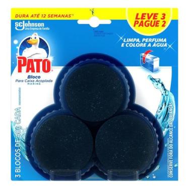 Imagem de Detergente Sanitário Pato Bloco para Caixa Acoplada Marine 40g