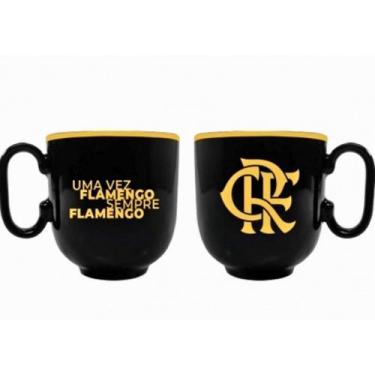 Imagem de Caneca Porcelana Flamengo Libertadores 300ml Café Cha Água - allmix