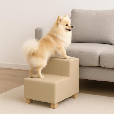 Imagem de Rampa Escada Pet Para Cachorro Caes Subir Cama Box Sofa Puff - Molare,