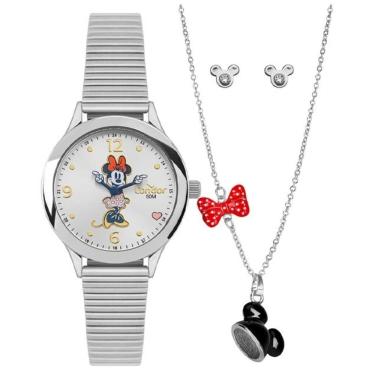 Imagem de Relógio Condor Feminino Ref: Co2025ad/k4k Prateado Minnie + Semijoia