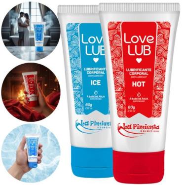 Imagem de Kit Love Lub Lubrificante Hot e Love Lub Ice 60g La Pimienta