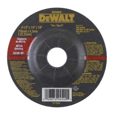 Imagem de Disco De Desbaste 115,0 Mm X 6,3 Mm X 22,23 Mm, Dw44540, Dewalt Ostenv