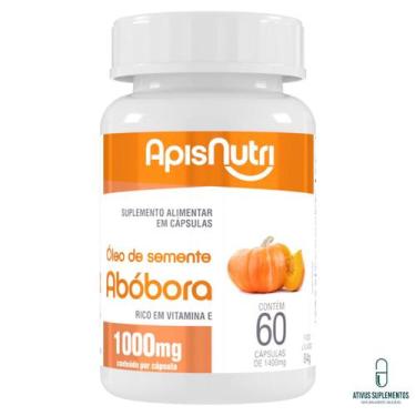 Imagem de Óleo de Semente de Abóbora 1000mg 60 cápsulas APISNUTRI