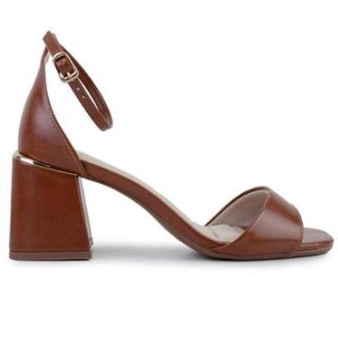 Imagem de Sandália Feminina Bebecê Pecan Marrom - T6011-Feminino