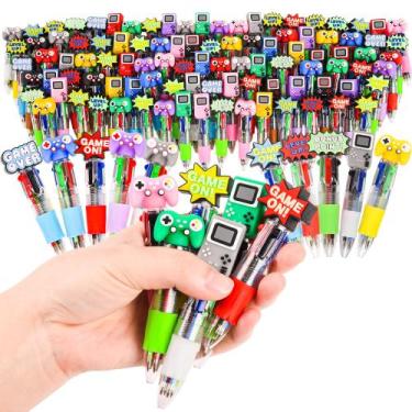 Imagem de Caneta esferográfica LiYiQ 100 peças lembrancinhas para festa de video