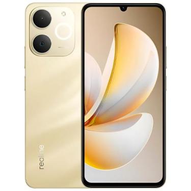 Imagem de Celular Realme Note 70 8GB RAM 256GB Tela 6.74" 90Hz 6000mAh Dourado