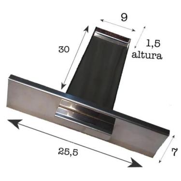 Imagem de Gaveta para churrasqueira pré moldada 30 cm x 9 cm - GG