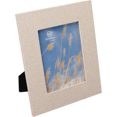 Imagem de PORTA RETRATOS 15X20 HOME&CO LINHO 30x25cm BEGE PAINEL QUADRO PARA FOTOS
