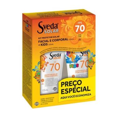 Imagem de Kit Protetor Solar Facial e Corporal Sveda FPS70 125ml+125ml