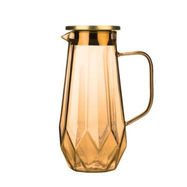 Imagem de Jarra De Vidro Borossilicato Com Tampa Inox Suco Água 1,4l - CLICK HOU