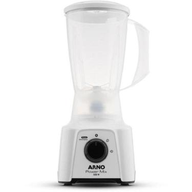 Imagem de Liquidificador Power Mix 550W Branco com 4 Lâminas em Aço Inox para Triturar Gelo e Rec...