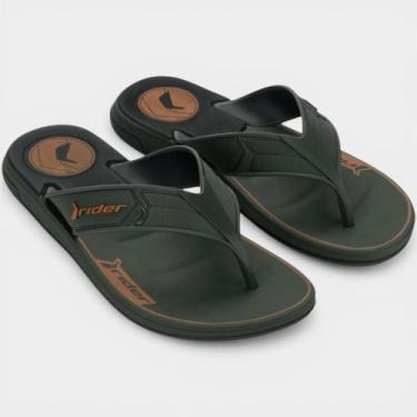 Imagem de Chinelo Rider Start III Masculino - Verde e Laranja - 40, 40