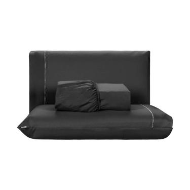Imagem de Jogo De Lençol 3 Peças Queen Percal 200 Fios De Poliéster Sleep 100% Poliéster - Preto