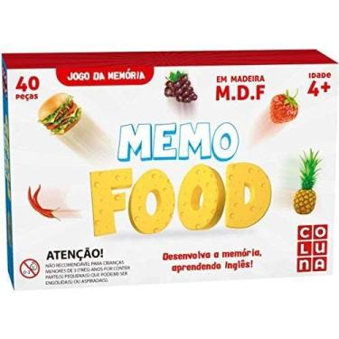 Imagem de Jogo Da Memoria Em Madeira Memofood 40 Pecas - Pais e Filhos