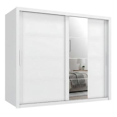 Imagem de Guarda Roupas Casal Com Espelho 2 Portas De Correr 6 Gavetas Modena Br