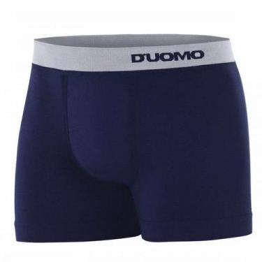 Imagem de Cueca Boxer Duomo Microfibra Sem Costuras 266A, Azul marinho, M