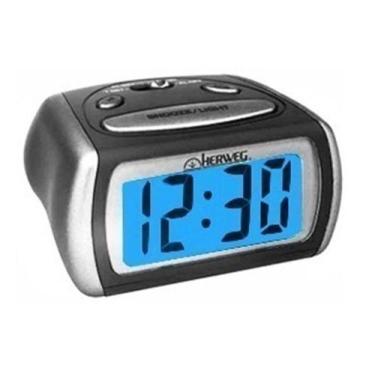 Imagem de Relógio Digital Mesa Herweg 2916 034  Alarme Luz Led