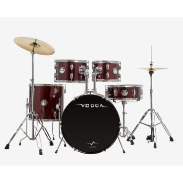 Imagem de Bateria Acústica Completa Vogga Pulse VPD220 Bumbo 20 WRD