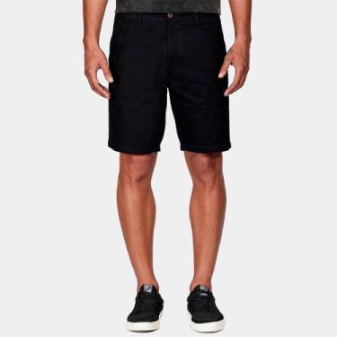 Imagem de Bermuda Aramis Chino Color Kombat Pr26 Preto Masculino, 42