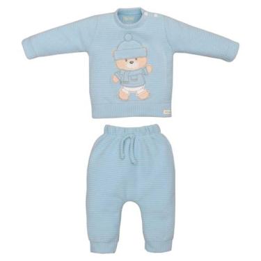 Imagem de Conjunto Longo Bebê Menino Canelado Rafael Inverno Upi Uli -, P