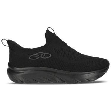 Imagem de Tênis Masculino Olympikus Clic Running Caminhada, 43, Preto