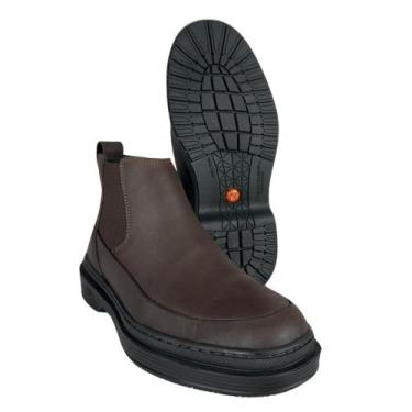 Imagem de Sapato Masculino Anatomic Gel Mustang Marrom Cost Café Sola 360 Maxx P