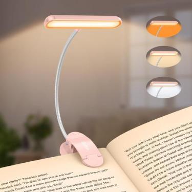 Imagem de Book Light Gritin recarregável com 19 LEDs e 3 temperaturas de cor