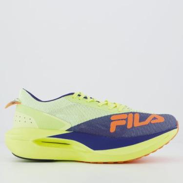 Imagem de Tenis Fila Racer Carbon 3 Verde e Azul, 43
