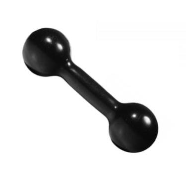 Imagem de Halter Bola Emborrachado Para Musculação Academia 06 kg Cor:PretoTaman