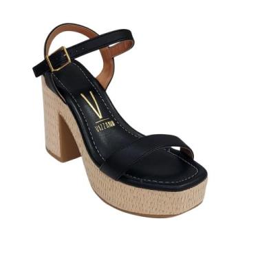 Imagem de Sandália Feminino Salto Plataforma - Vizzano 124, Preto, 36