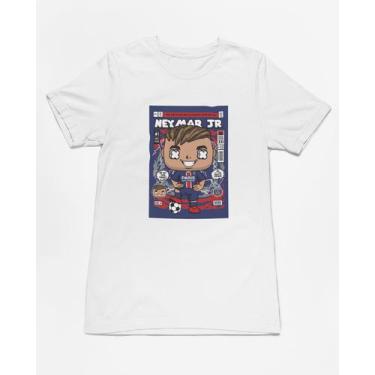 Imagem de Camiseta Poster Pop Style Inspiração NEYMAR Estampa DTF 100% Algodão P