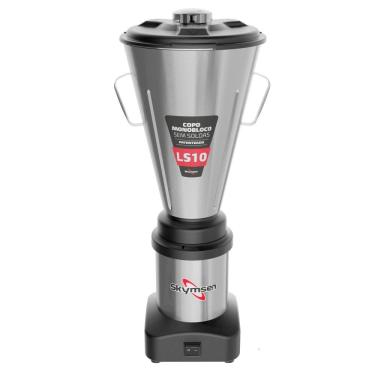 Imagem de Liquidificador Comercial Skymsen LS10 Inox Copo Monobloco 10L Baixa Rotação 3500 RPM Bivolt