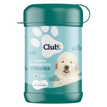 Imagem de Lenço Umedecido Bebe 75 unidades para Cachorro e Gato Pet - Club Pet