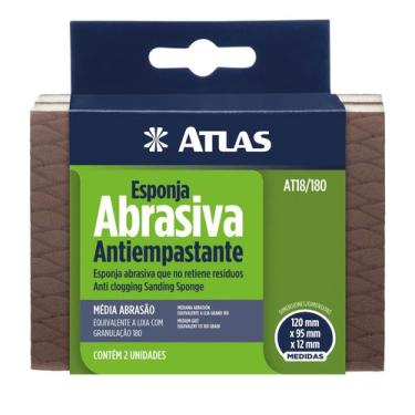 Imagem de Esponja abrasiva média abrasão granulação 180 - AT18/180 - ATLAS