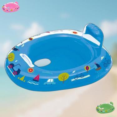 Imagem de Boia Bote Fralda Inflável Infantil Bebê Brinquedo Piscina - Mor, Azul,